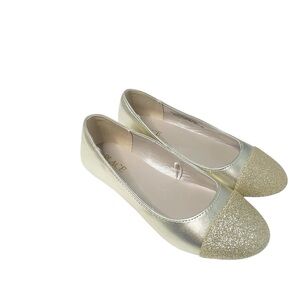 Childrens place Girls Gold flats 13